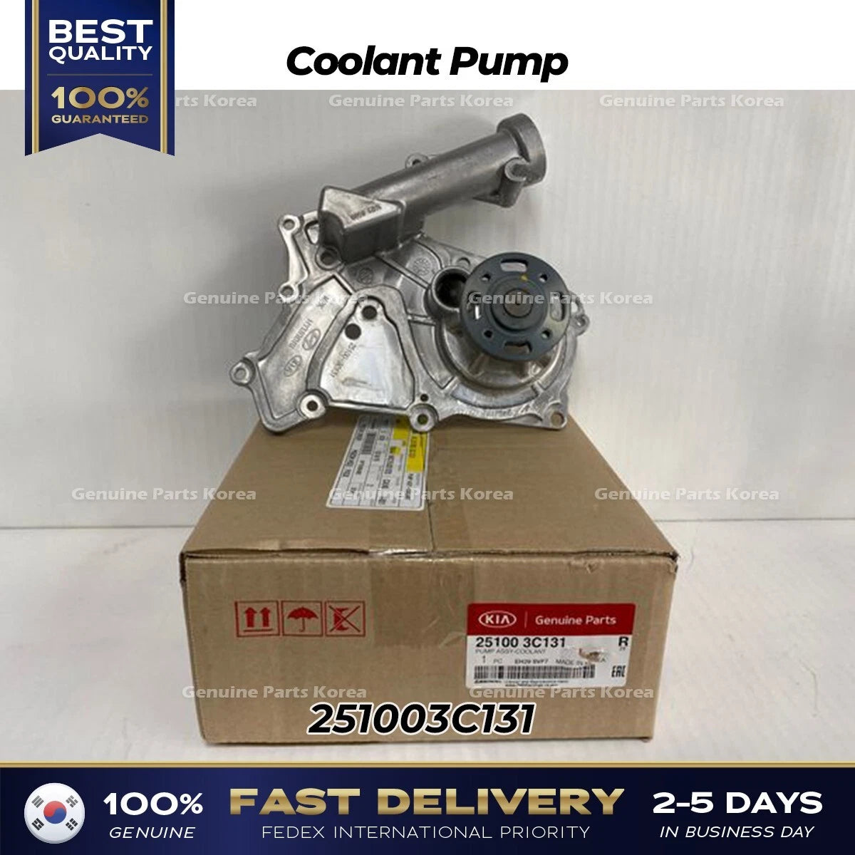 ⭐Genuine⭐ Coolant Pump 251003C131 for Hyundai Genesis Santa Fe Kia Sedona