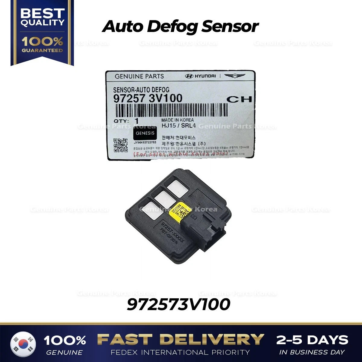 ⭐Genuine⭐ Auto Defog Sensor 972573V100 for Hyundai Elantra Kia Forte