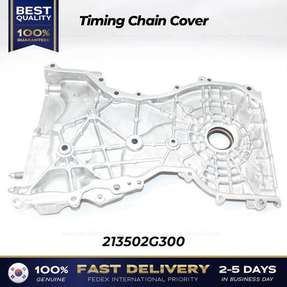 Genuine Timing Chain Cover 213502G300 for Hyundai Santa Fe Sport Kia Sorento