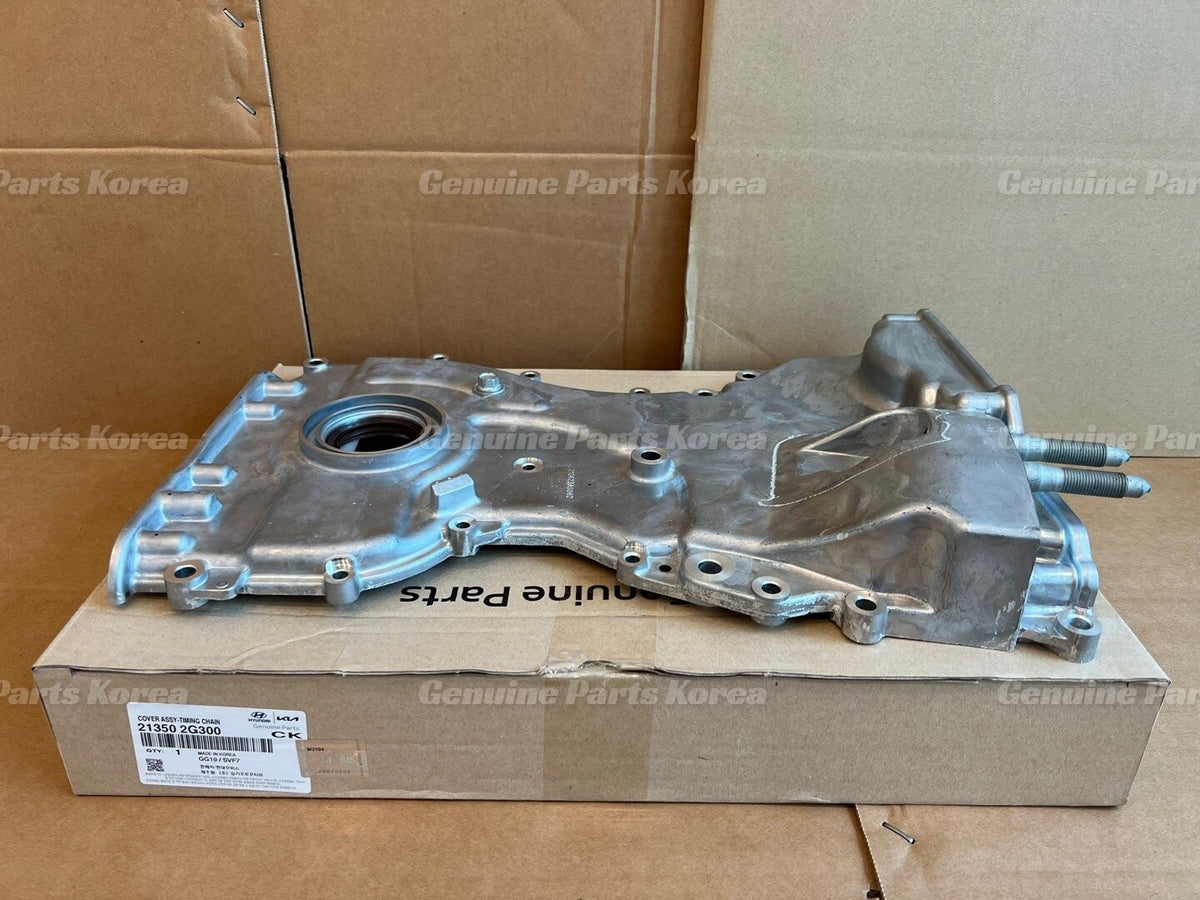Genuine Timing Chain Cover 213502G300 for Hyundai Santa Fe Sport Kia Sorento