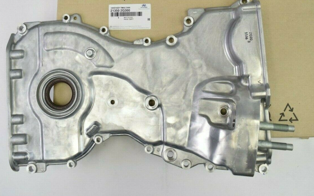 Genuine Timing Chain Cover 213502G300 for Hyundai Santa Fe Sport Kia Sorento