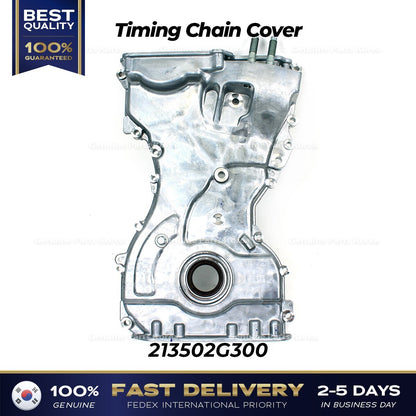 Genuine Timing Chain Cover 213502G300 for Hyundai Santa Fe Sport Kia Sorento
