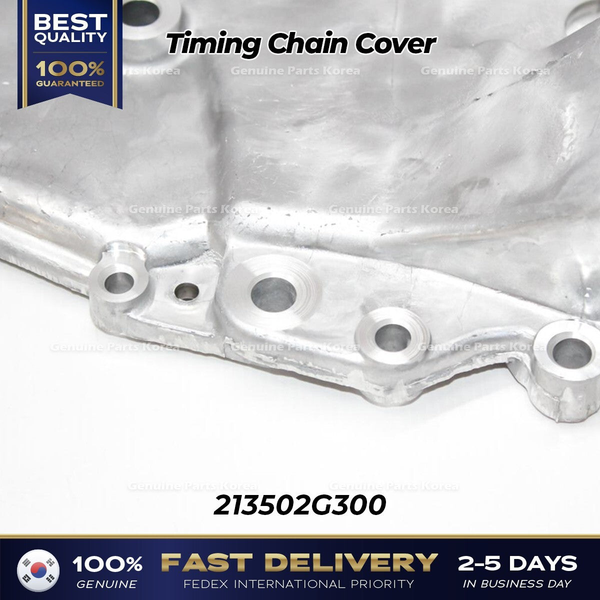 Genuine Timing Chain Cover 213502G300 for Hyundai Santa Fe Sport Kia Sorento