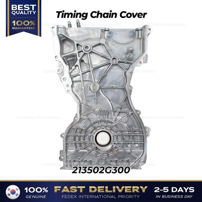 Genuine Timing Chain Cover 213502G300 for Hyundai Santa Fe Sport Kia Sorento