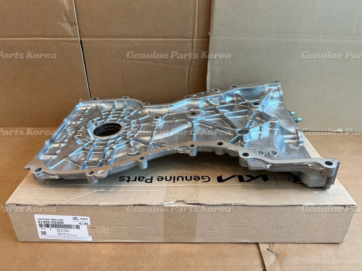Genuine Timing Chain Cover 213502G300 for Hyundai Santa Fe Sport Kia Sorento