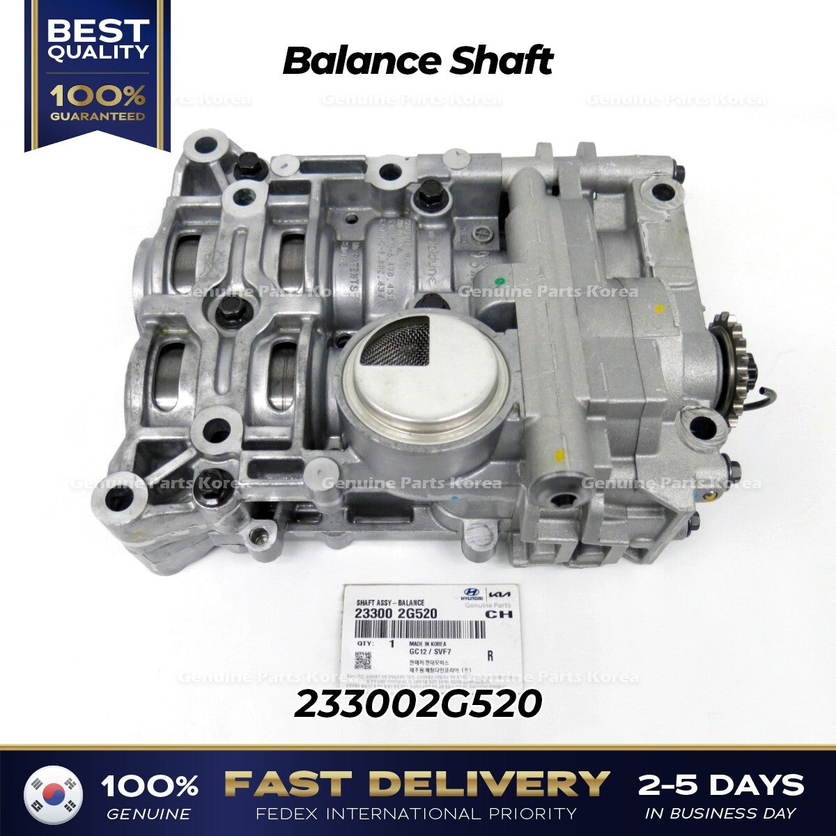 Genuine Balance Shaft 233002G520 for Hyundai Sonata Kia Optima