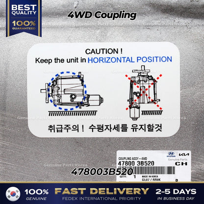 Genuine 4WD Coupling 478003B520 for Hyundai Santa Fe Tucson Kia Sorento