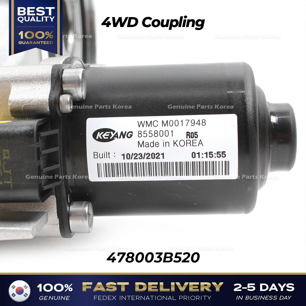 Genuine 4WD Coupling 478003B520 for Hyundai Santa Fe Tucson Kia Sorento