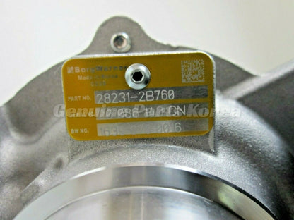 Genuine Turbocharger  282312B760  for 2016-2018 Hyundai Tucson 1.6L