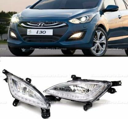 Genuine Bumper DRL Fog Light Lamp Assy 4P Set for Hyundai Elantra GT i30 13-16