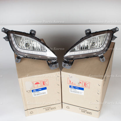 Genuine Bumper DRL Fog Light Lamp Assy 4P Set for Hyundai Elantra GT i30 13-16