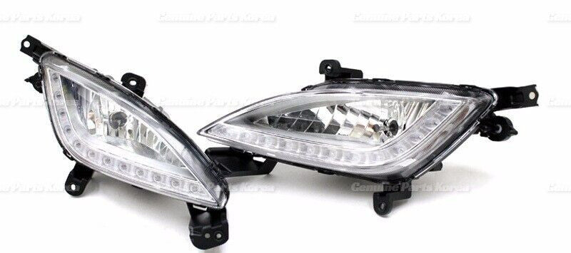 Genuine Bumper DRL Fog Light Lamp Assy 4P Set for Hyundai Elantra GT i30 13-16