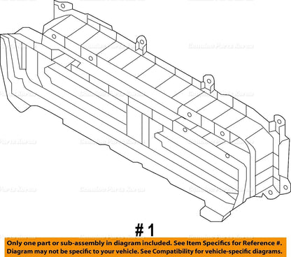 Genuine Air Shutter Flap Duct Deflector 86950B1001 for Hyundai Genesis G80 3.8
