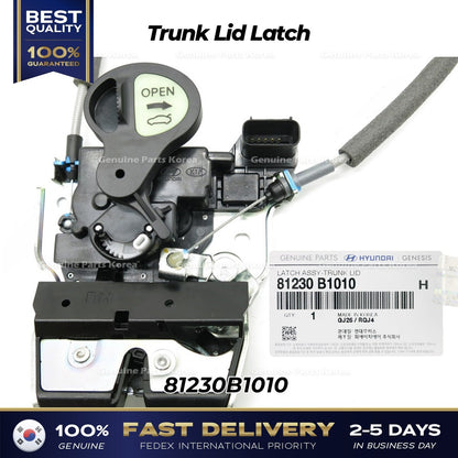 Genuine Trunk Lid Latch 81230B1010 for Hyundai Genesis G80