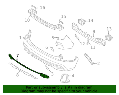 Genuine Bumper Molding Trim Center 86696Q5010 for Kia Seltos 2021 - 2022