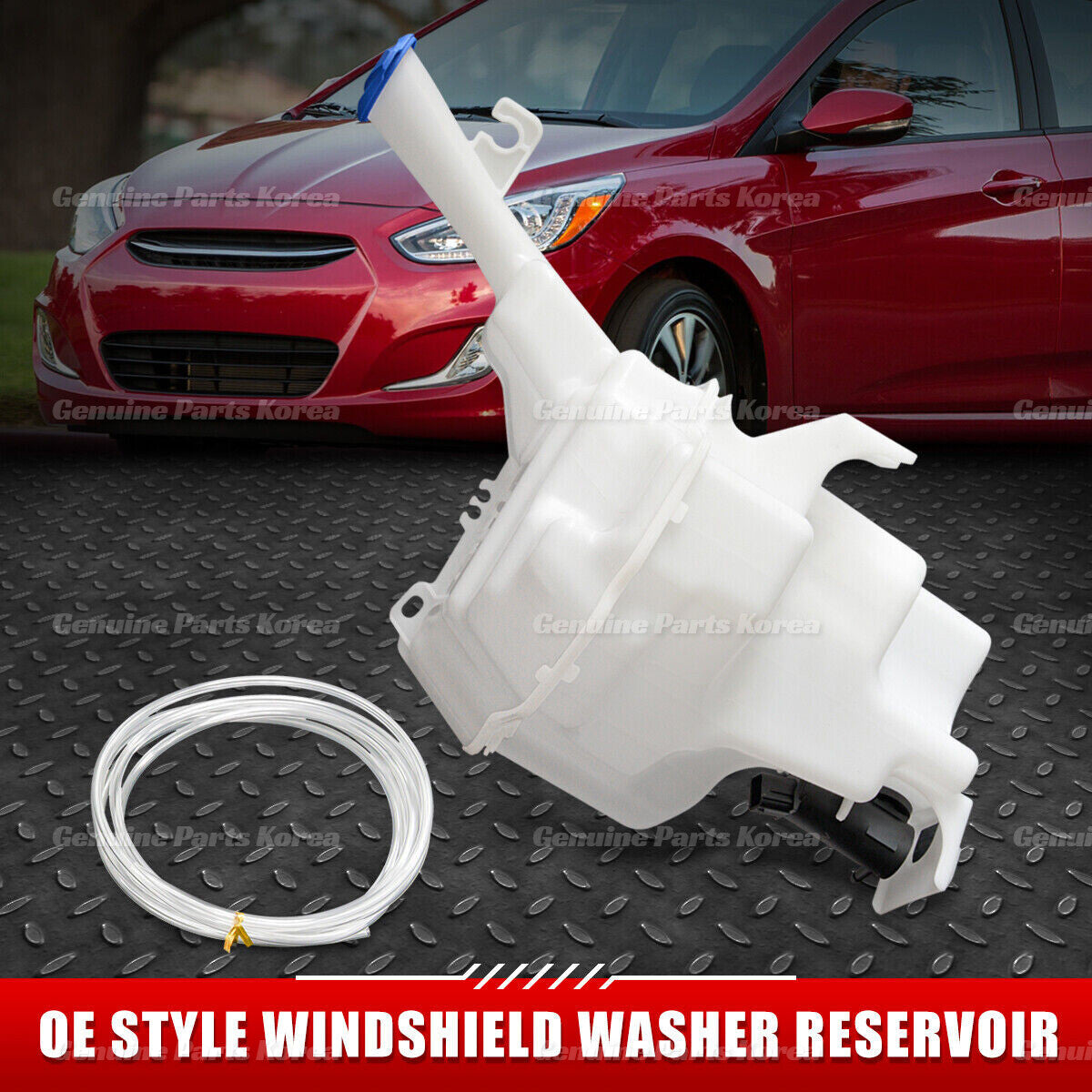 Genuine Windshield Washer Fluid Reservoir Tank Bottle 986201R010 for Hyundai