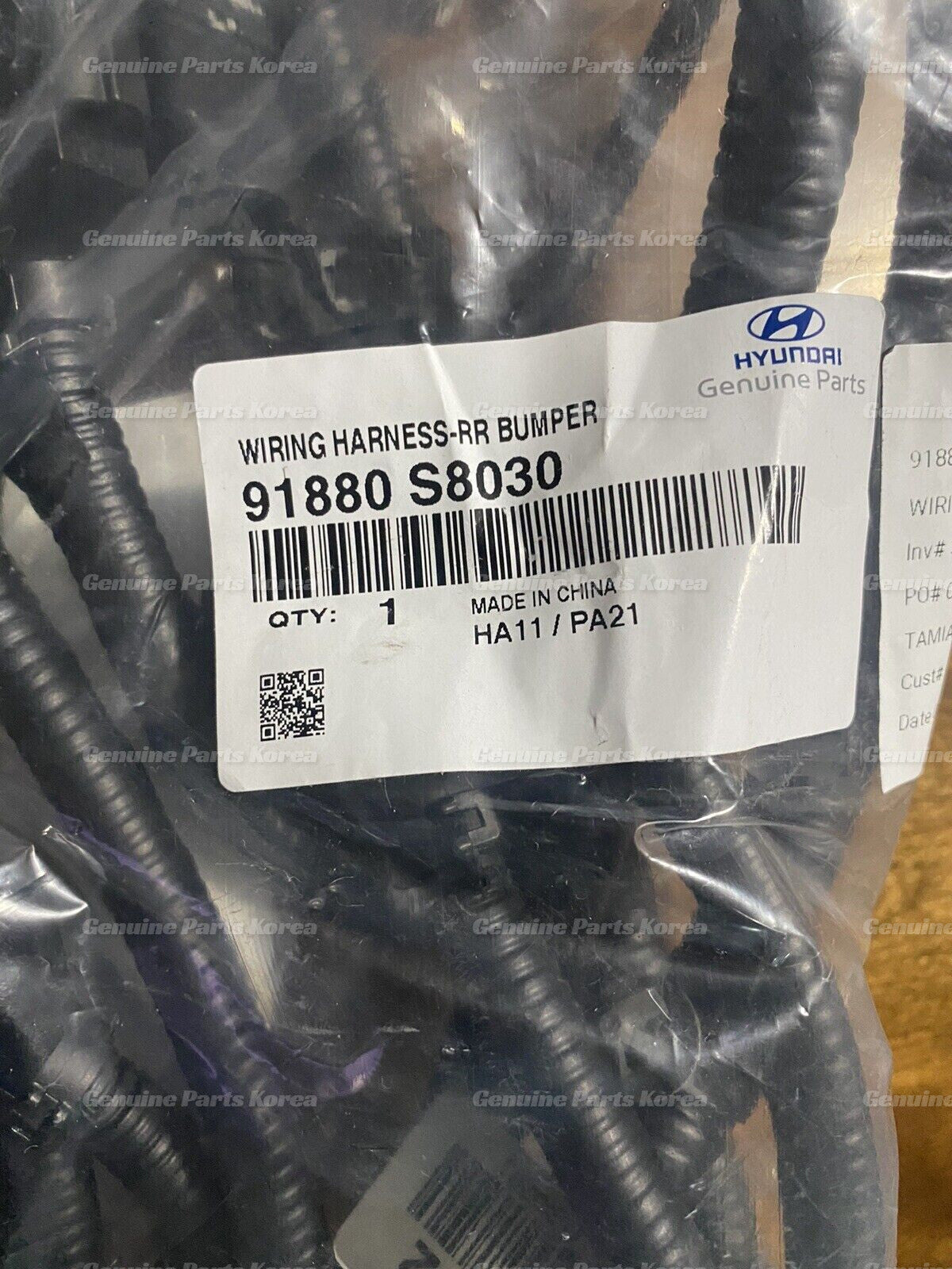 Genuine Wiring Harness Bumper 91880S8030 for Hyundai Palisade 3.8L 2020 - 2022