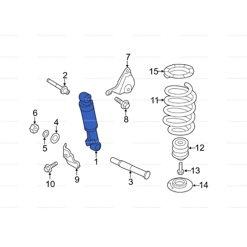 Genuine Rear Shock Absorber 2P 553102W100 for Hyundai Santa Fe Kia Sorento