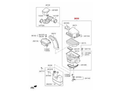 Genuine Air Cleaner Intake 281102S100 for Hyundai Tucson Kia Sportage 10-16