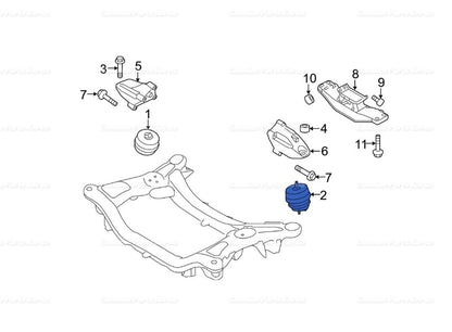 OEM Hydraulic Mount Front RH LH 2P 1SET for Hyundai Genesis Coupe 2010-2012