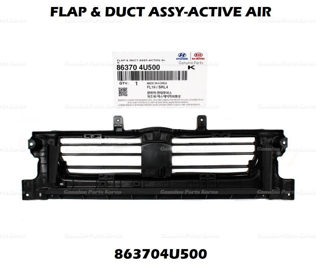 OEM Grille Active Air Shutter Lower Flap Duct Deflector 863704U500 for Kia