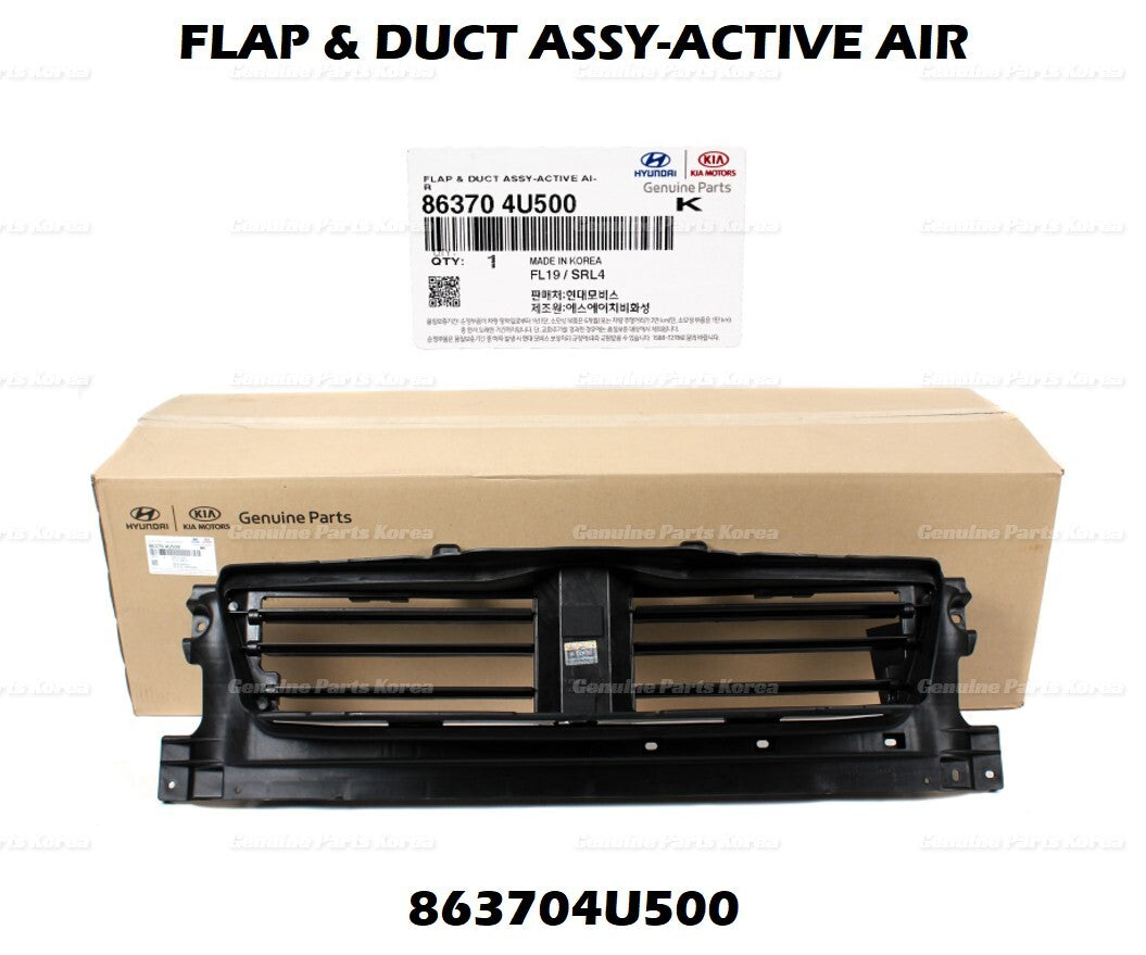 OEM Grille Active Air Shutter Lower Flap Duct Deflector 863704U500 for Kia
