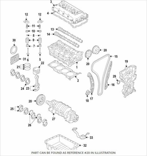OEM Exhaust CVVT Gear 243702E650 for 16-20 Hyundai 15-20 Kia 2.0L