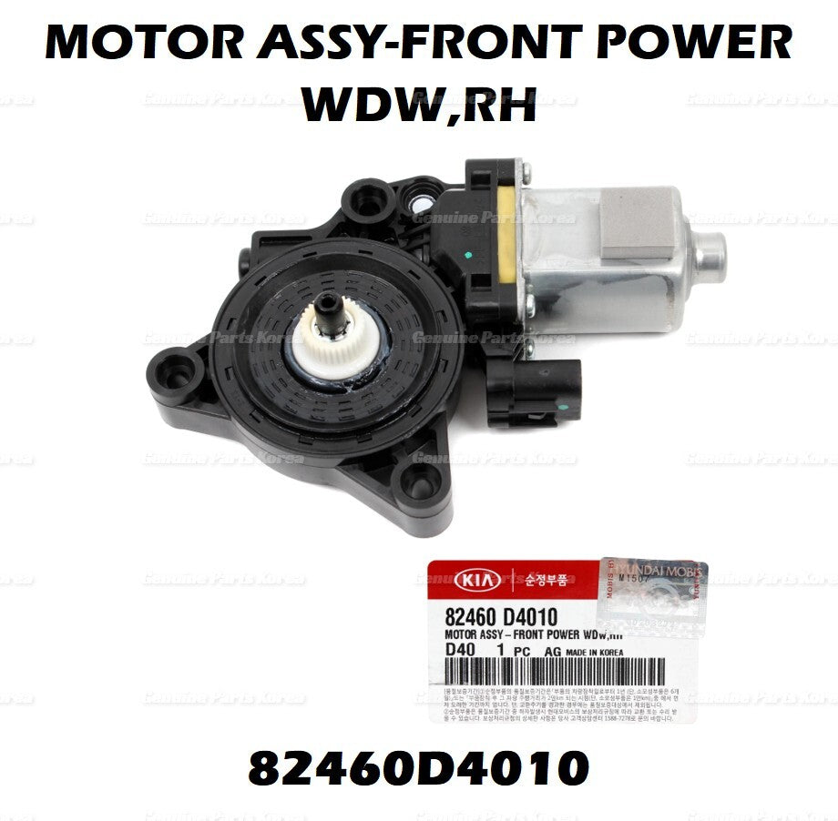 OEM Power Window Motor FRONT RH Passenger side 82460D4010 for Kia Optima 16-20