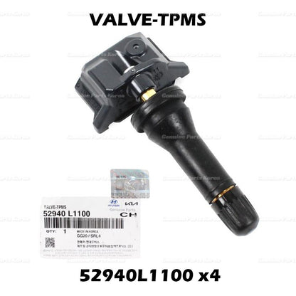 Genuine Tire Pressure Sensor TPMS 52940L1100 4P 1Set  for Hyundai & Kia 20-22