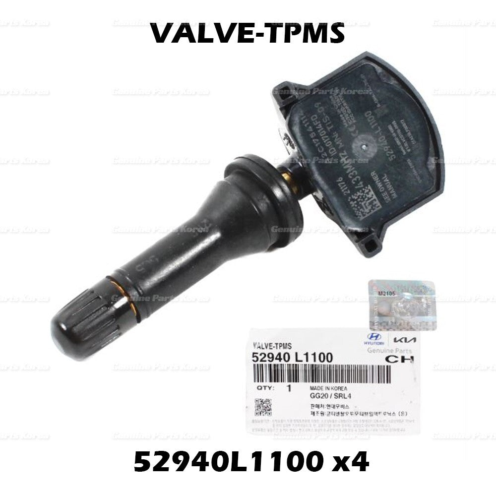 Genuine Tire Pressure Sensor TPMS 52940L1100 4P 1Set  for Hyundai & Kia 20-22