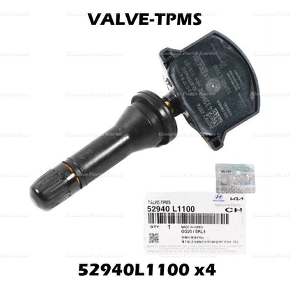 Genuine Tire Pressure Sensor TPMS 52940L1100 4P 1Set  for Hyundai & Kia 20-22