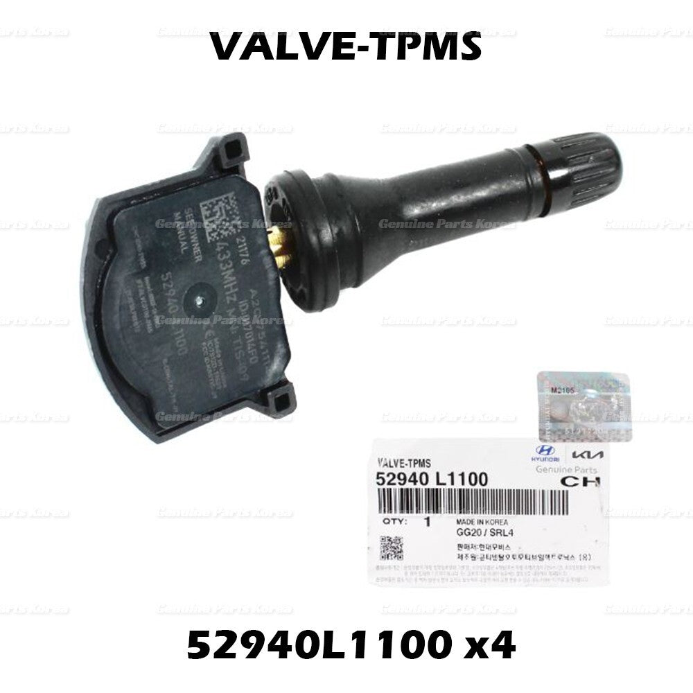 Genuine Tire Pressure Sensor TPMS 52940L1100 4P 1Set  for Hyundai & Kia 20-22