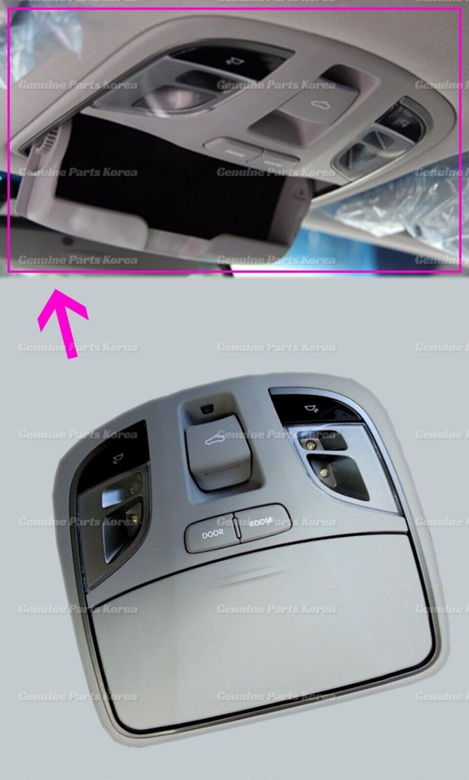 OEM Overhead LED Console Sunroof 928103S050TX for Hyundai Sonata i45 2011-2014