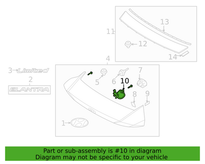 Genuine Rear View Backup Camera Unit Assy 99240AA100 for Hyundai Elantra 21-22