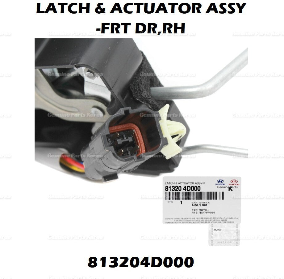 OEM Door Lock Actuator FRONT RH PASSENGER 813204D000 for Kia Sedona 2007-2014