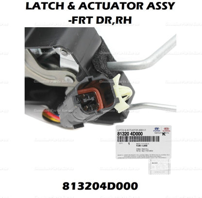 OEM Door Lock Actuator FRONT RH PASSENGER 813204D000 for Kia Sedona 2007-2014