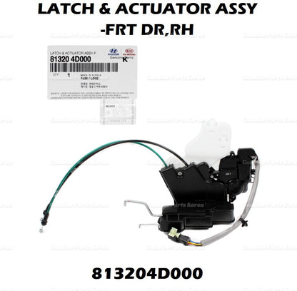 OEM Door Lock Actuator FRONT RH PASSENGER 813204D000 for Kia Sedona 2007-2014