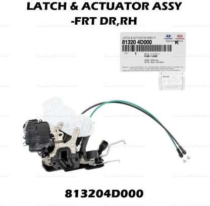 OEM Door Lock Actuator FRONT RH PASSENGER 813204D000 for Kia Sedona 2007-2014