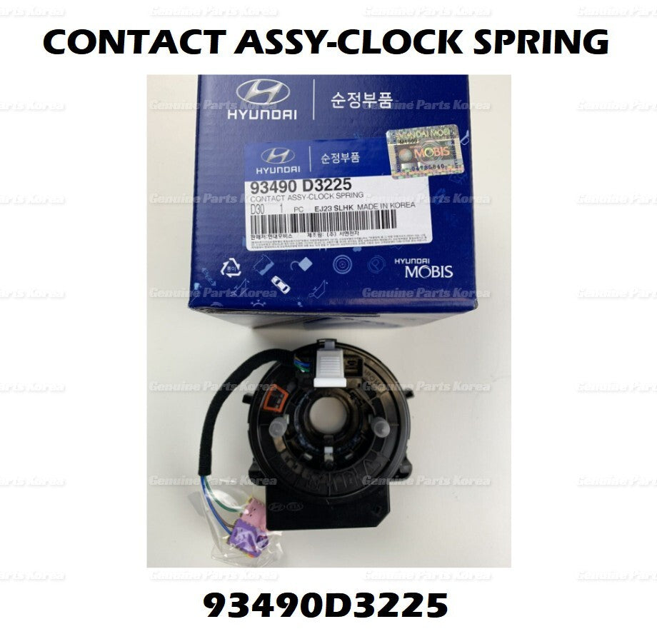 OEM Steering Wheel Clock Spring Contact Wiring w/o HTD 93490D3225 for Tucson