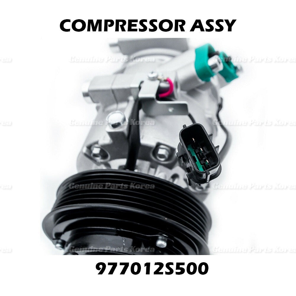 Genuine A/C Compressor w/ Clutch 977012S500 for Hyundai Tucson Kia Sportage