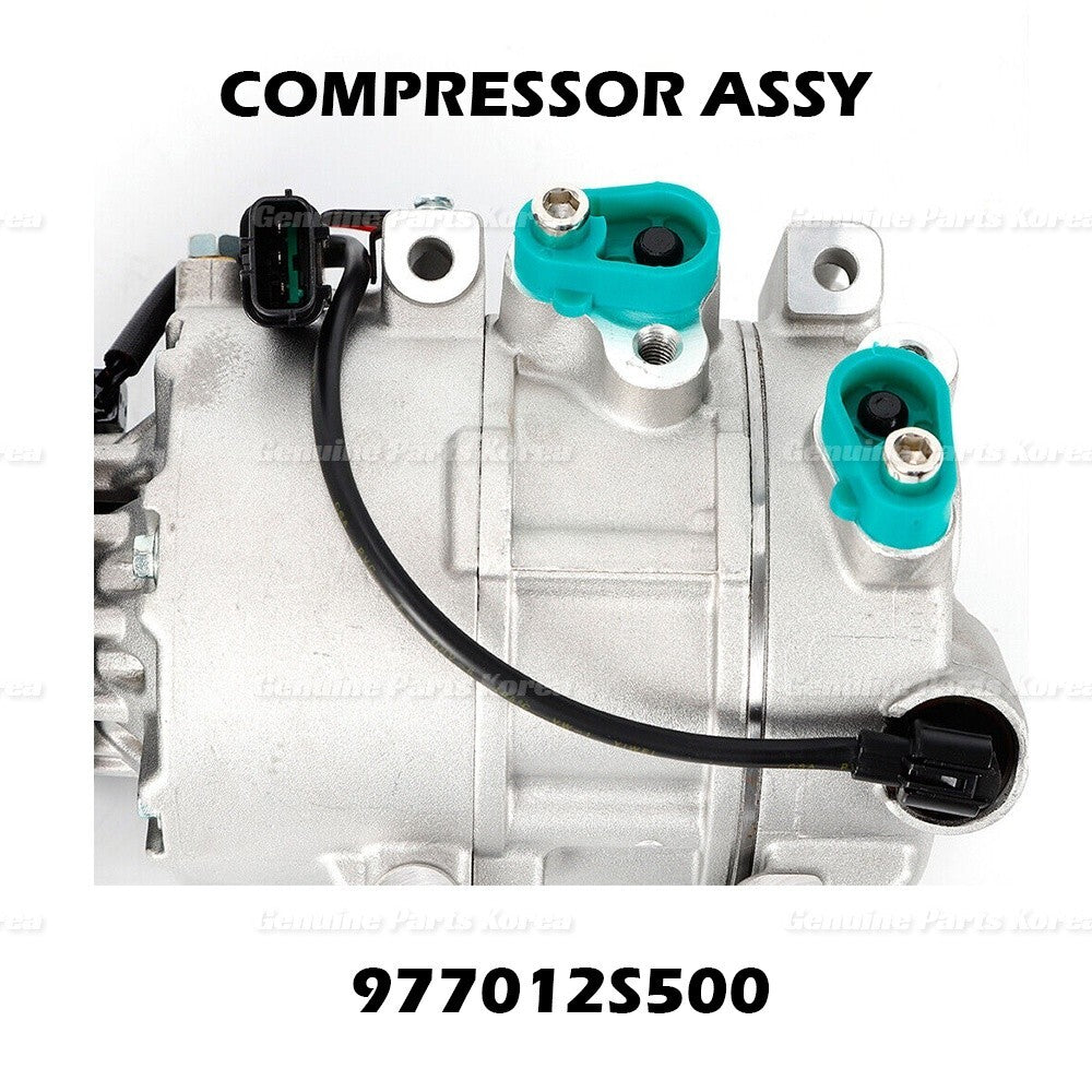 Genuine A/C Compressor w/ Clutch 977012S500 for Hyundai Tucson Kia Sportage
