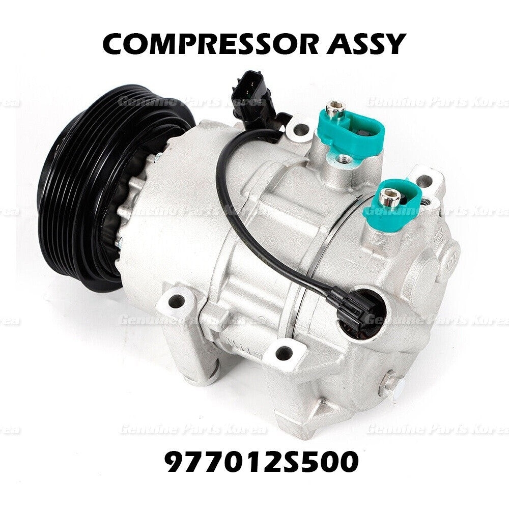 Genuine A/C Compressor w/ Clutch 977012S500 for Hyundai Tucson Kia Sportage