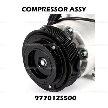 Genuine A/C Compressor w/ Clutch 977012S500 for Hyundai Tucson Kia Sportage
