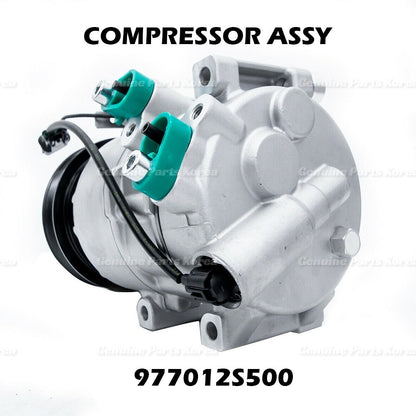 Genuine A/C Compressor w/ Clutch 977012S500 for Hyundai Tucson Kia Sportage