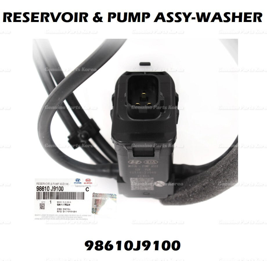 Genuine Wiper Washer Reservoir Tank 98610J9100 for Hyundai Kona 18-22