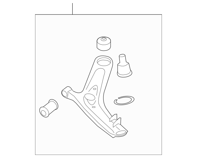 Genuine FRONT RH Control Arm Lower 545012K500 for Kia Soul 2010-2013