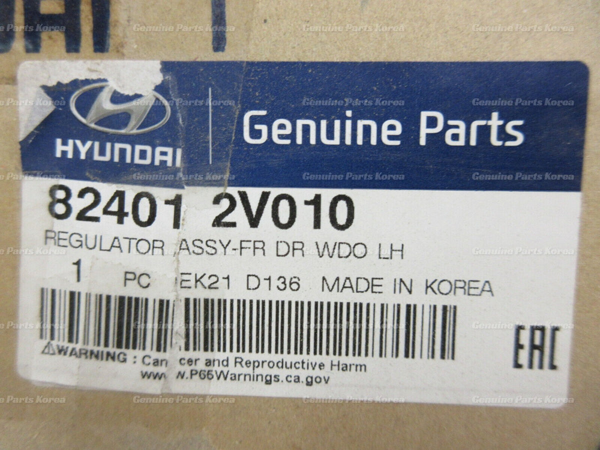 OEM Power Window Regulator FRONT LEFT 824012V010 for Hyundai Veloster 12-17