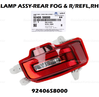 OEM Rear Bumper Backup Lamp Reflector RH 92406S8000 for Hyundai Palisade 20-22