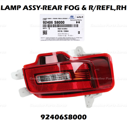 OEM Rear Bumper Backup Lamp Reflector RH 92406S8000 for Hyundai Palisade 20-22