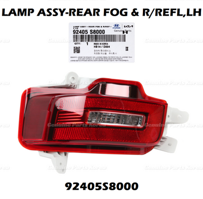 OEM Rear Bumper Backup Lamp Reflector LH 92405S8000 for Hyundai Palisade 20-22